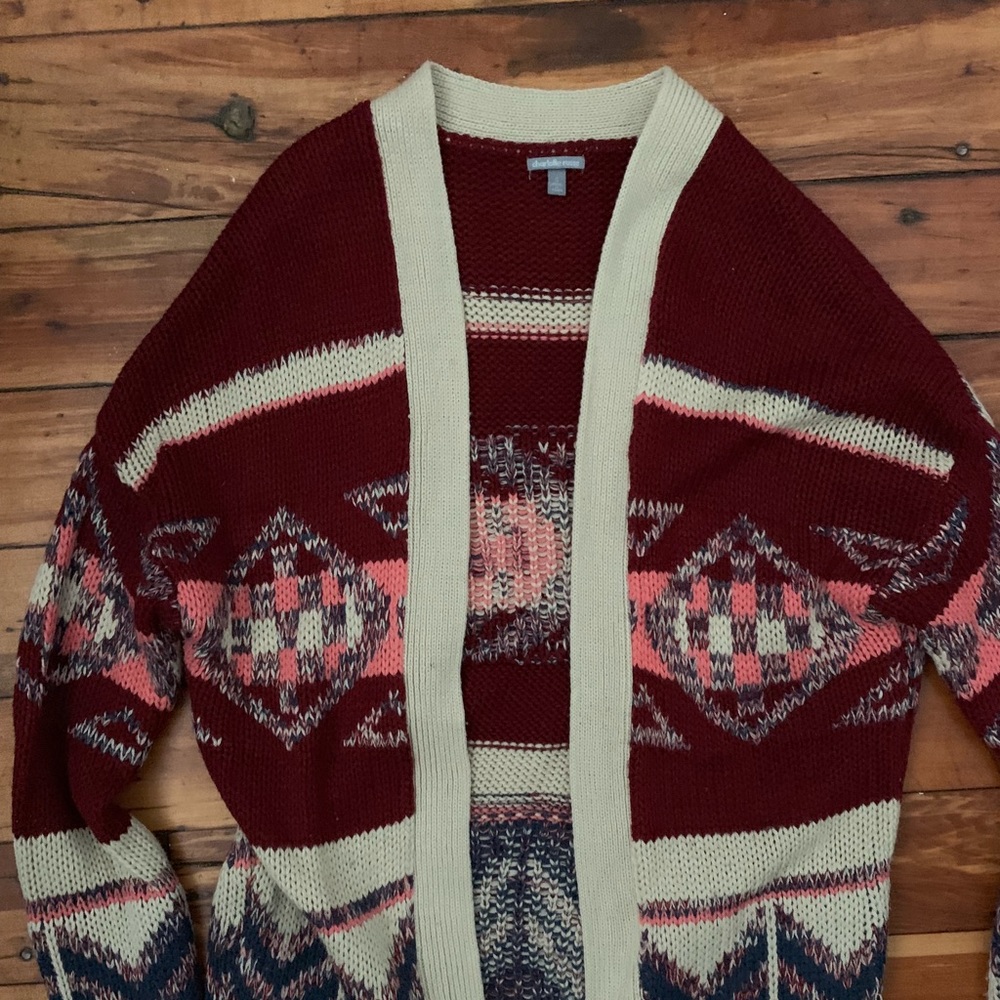 Charlotte Russe Patterned Cardigan